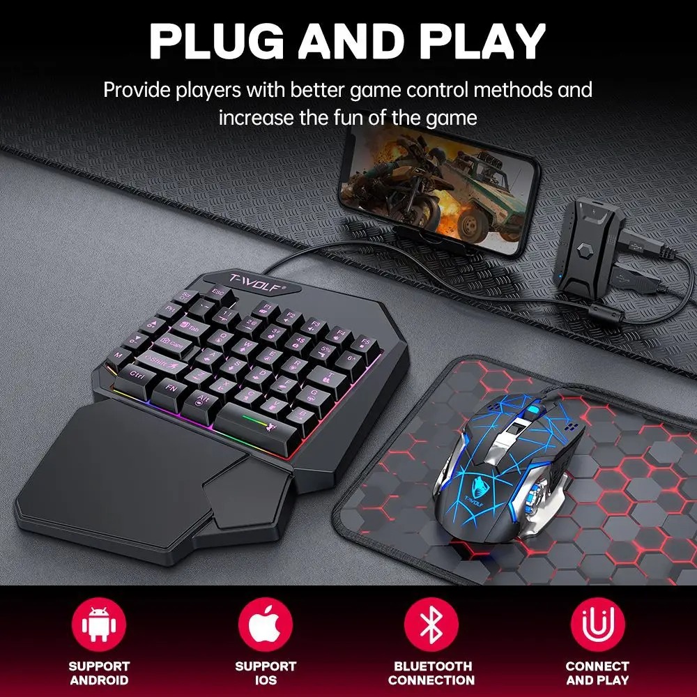 5 in 1 RGB Gaming Keyboard Mou - đánh giá và giá Gaming Keyboard And Mouse For Xbox