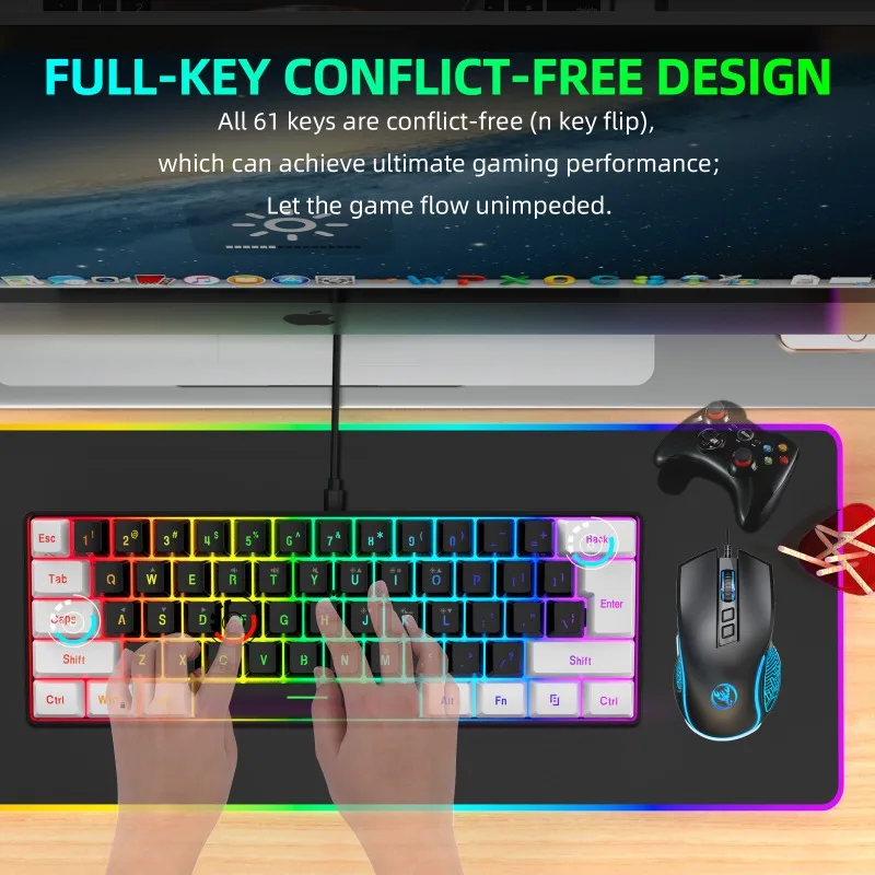 Keyboard and Mouse 60% Compute - đánh giá và giá Gaming Keyboard And Mouse For Xbox