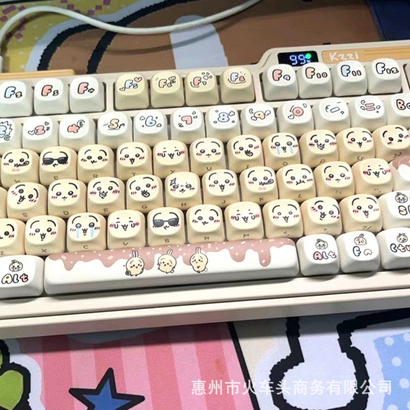 Chiikawa Cute Emoji Keycap Set - đánh giá và giá Gaming Keyboard Emoji