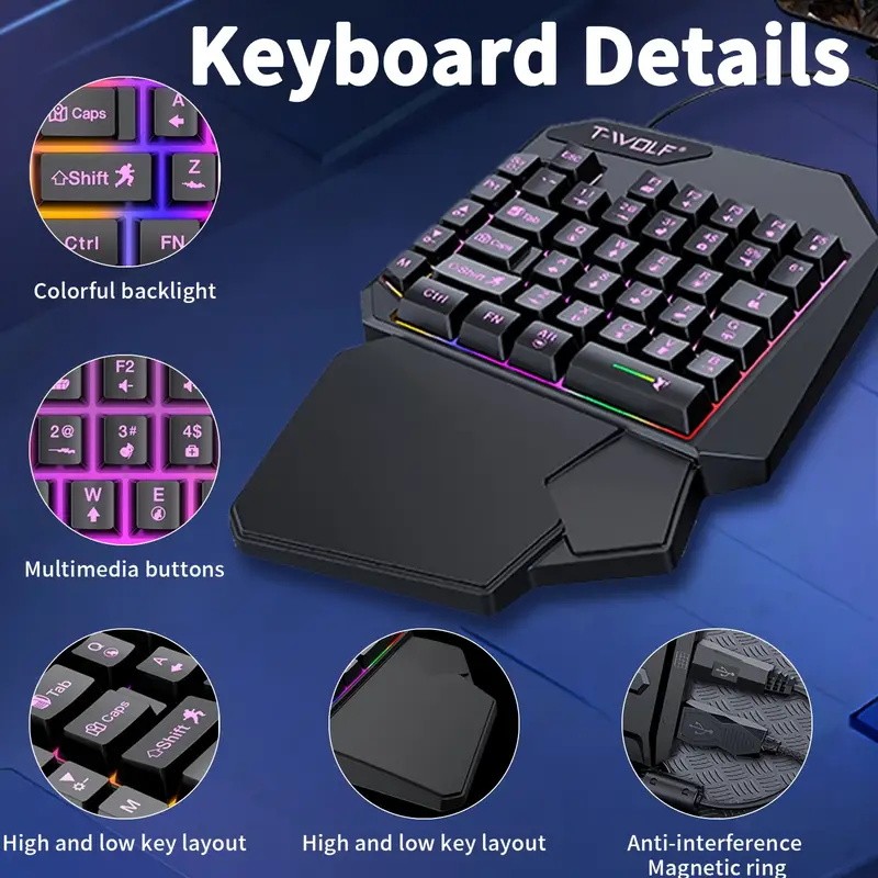 2 In1 Gaming Keyboard and Mous - đánh giá và giá Gaming Keyboard And Mouse For Xbox