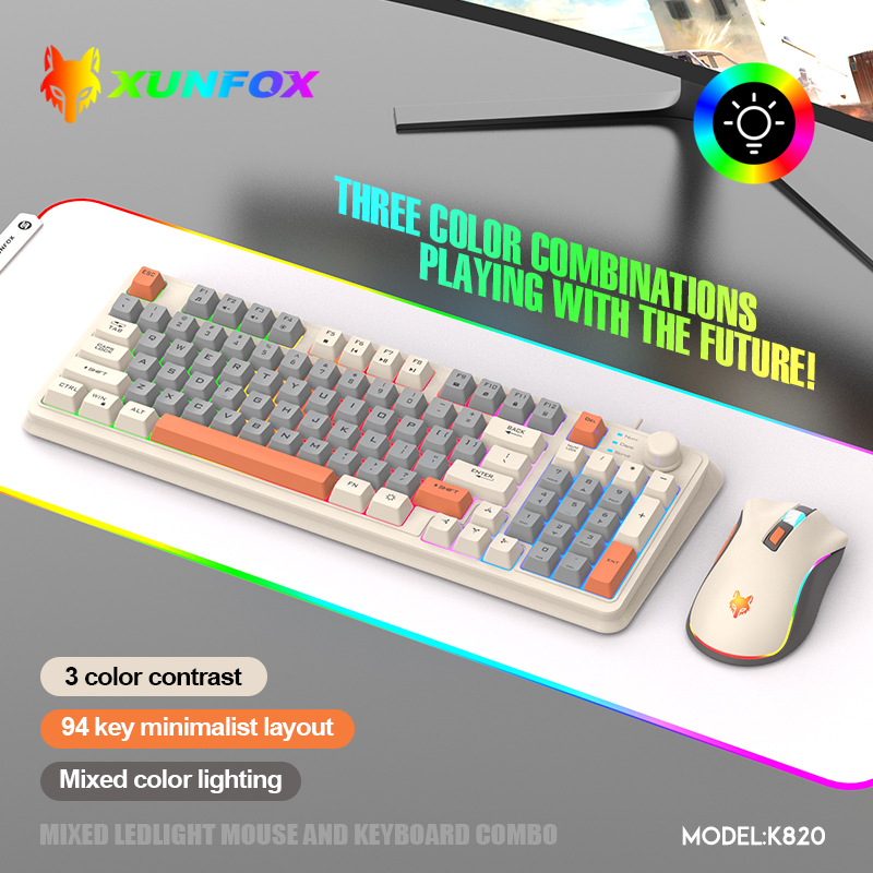 K820 USB Wired Game Keyboard M - đánh giá và giá Gaming Keyboard And Mouse For Xbox