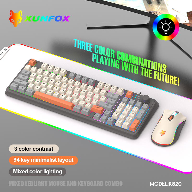 K820 USB Wired Game Keyboard M - đánh giá và giá Gaming Keyboard And Mouse For Xbox