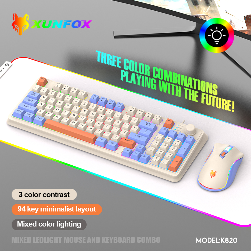 K820 USB Wired Game Keyboard M - đánh giá và giá Gaming Keyboard And Mouse For Xbox