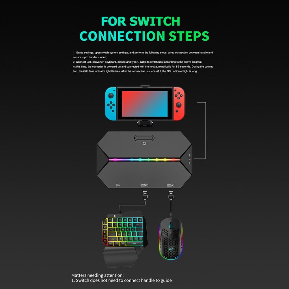 G6L Wired Keyboard Mouse Conve - đánh giá và giá Gaming Keyboard And Mouse For Xbox