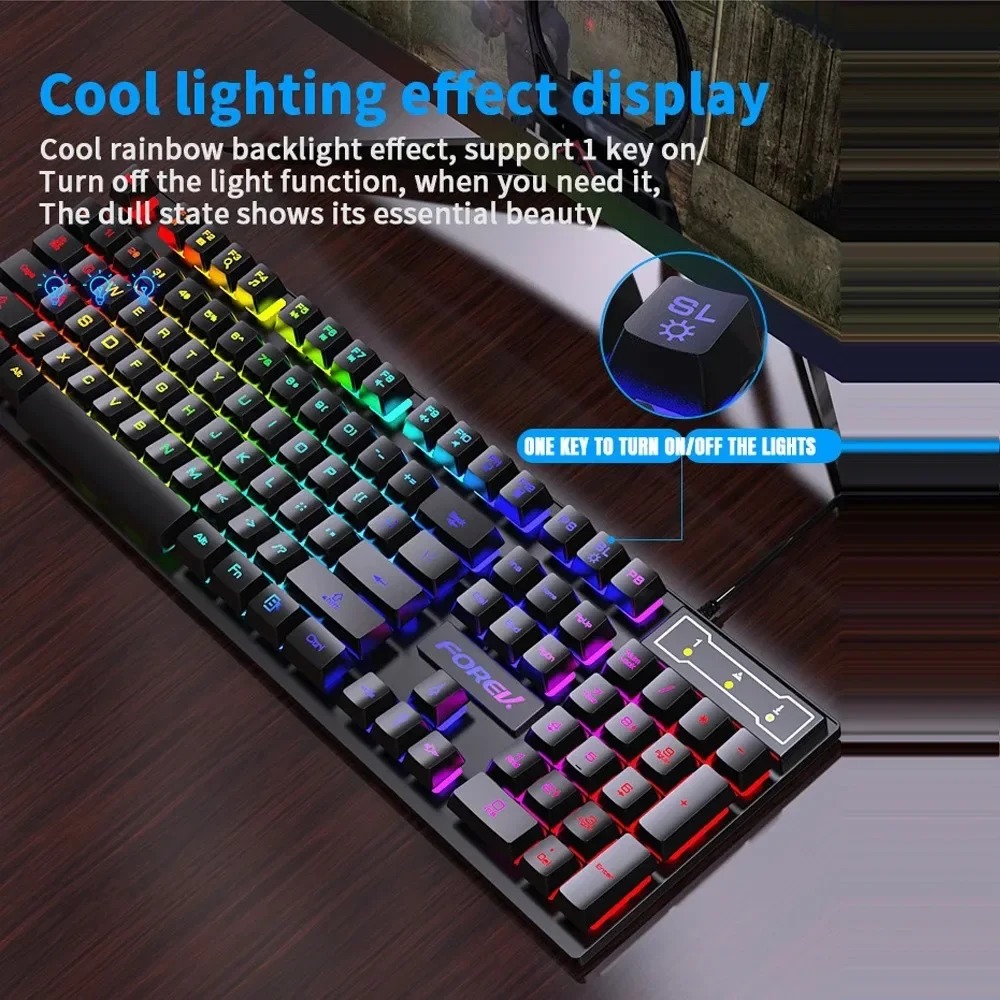 Kebidumei 104 key Backlit Mech - đánh giá và giá Gaming Keyboard And Mouse For Xbox
