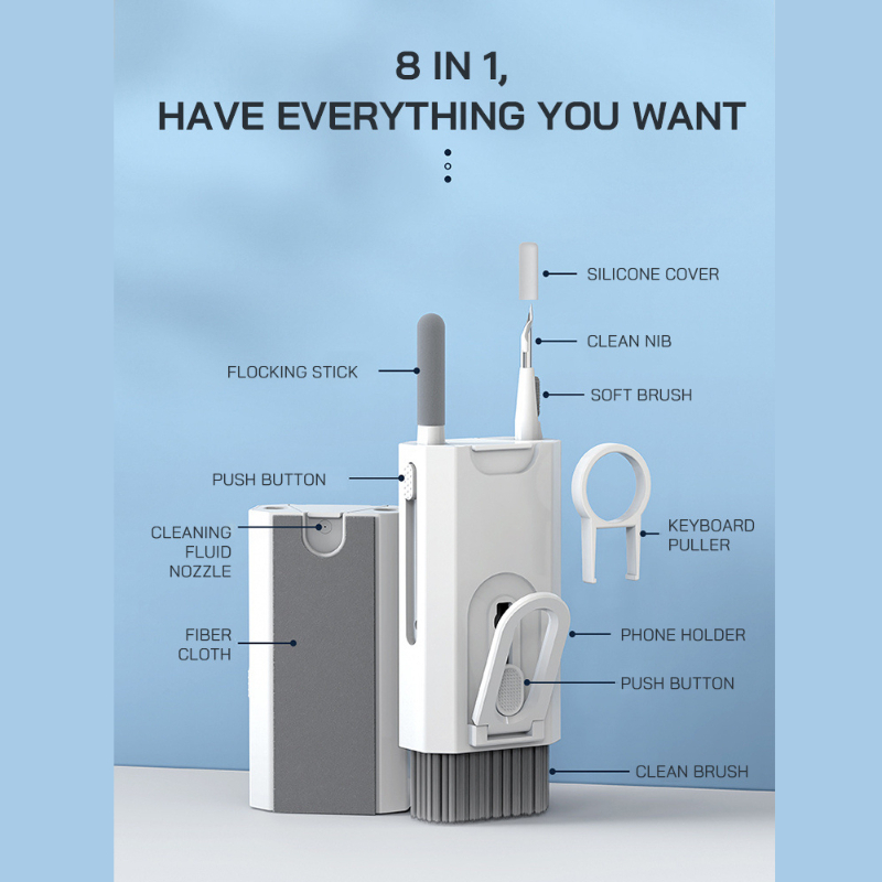 8 In 1 Cleaning Computer Keybo - đánh giá và giá Keycap Puller Ring