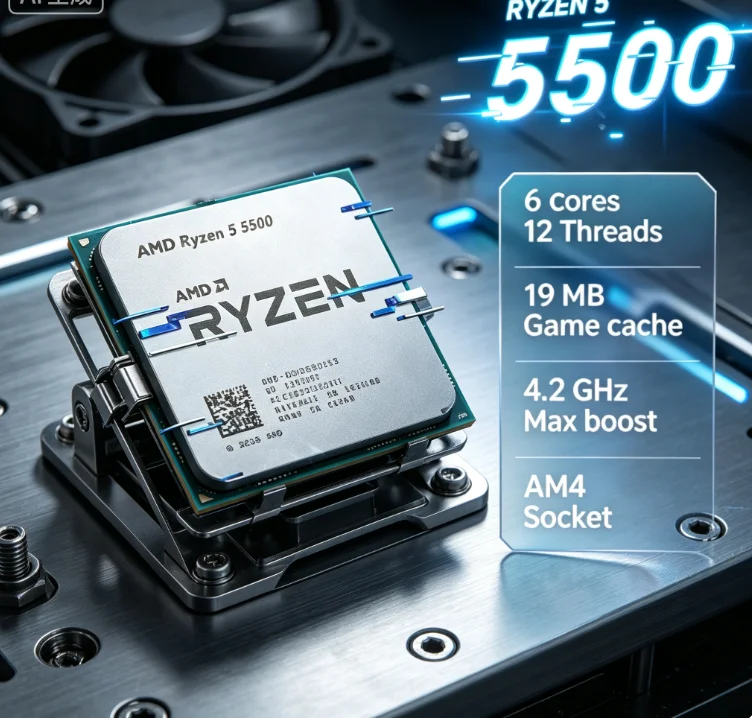 AMD Ryzen 5 5500 Studio Multi  - đánh giá và giá Amd Cpu Ryzen 5